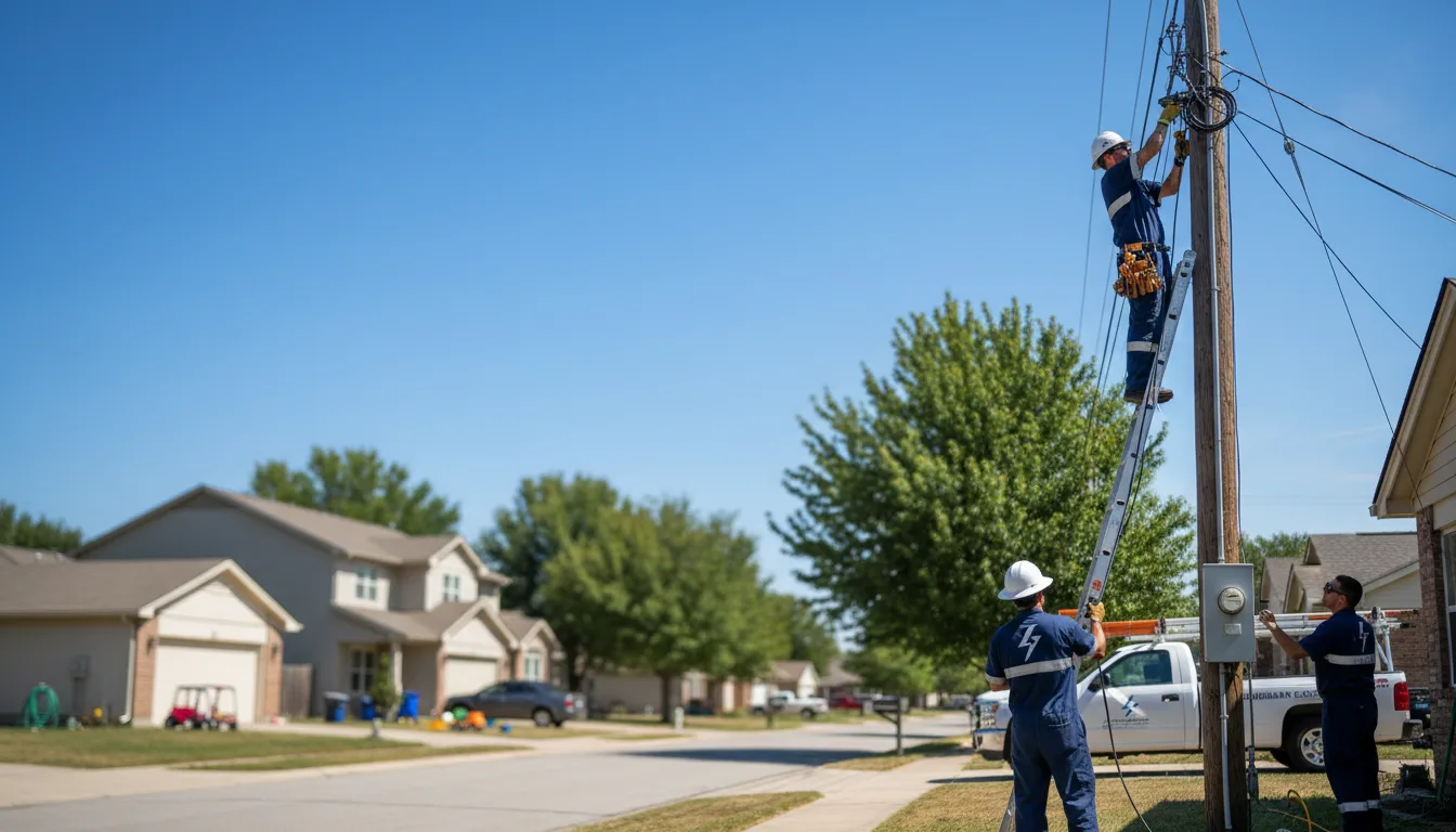 Residential electrician providing installation services in Mineral City, OH